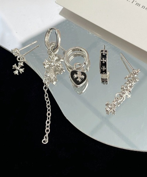 B.I.D.(ビーアイディー)の「《Bz》モチーフピアス6点セット/6点セット(RZ)(ピアス(両耳用)・レディース・シルバー系その他4/シルバー系その他3/シルバー系その他/シルバー/シルバー系その他2・FREE)」の5枚目の写真