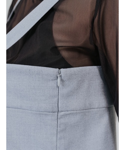 DOLLUPOOPS（ドールアップウップス）の「ヘムチェックサスペンダー付スカート（スカート・レディース・ブラウン/アイボリー・38）」の19枚目の写真