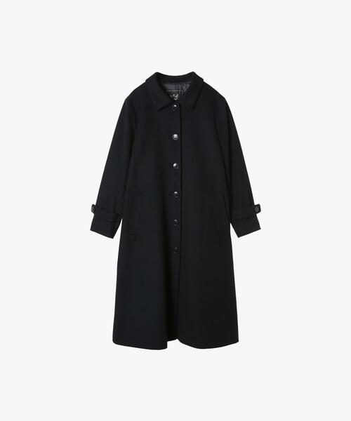 To b. by agnes b.（トゥービーバイアニエスベー）の「ラムウールロングコート（ステンカラーコート・レディース・ブラック・38/40/36）」の7枚目の写真