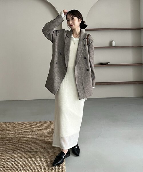 CAPRICIEUX LE'MAGE×nanacoコラボ】ツイードジャケット（テーラード