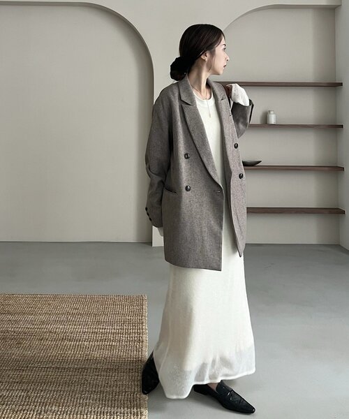 カプリシュレマージュ ツイードジャケット CAPRICIEUX LE'MAGE×nanacoコラボ】ツイードジャケット | ファッション