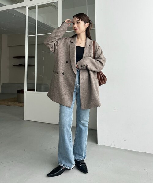 CAPRICIEUX LE'MAGE×nanacoコラボ】ツイードジャケット（テーラード