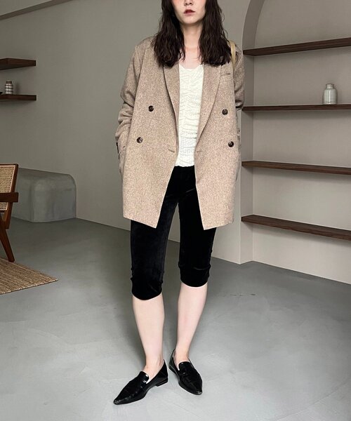 CAPRICIEUX LE'MAGE×nanacoコラボ】ツイードジャケット（テーラード