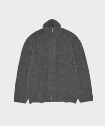 【UJOH HOMME / ウジョーオム】ZIP High Neck Knit