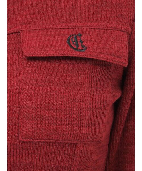 EVRIS（エヴリス）の「ワンポイントフロントジップポケットリブトップス（Tシャツ/カットソー・レディース・ブラック/グレー/レッド・FREE）」の13枚目の写真