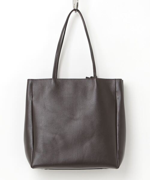 MADULI（マドゥリ）の「MADULI マドゥリ レザーペーパーバッグ(20539)（トートバッグ・メンズ・ブラック/ダークブラウン・FREE）」の12枚目の写真