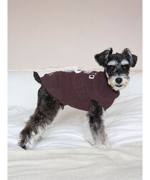 ジェラートピケ ベビモコシュナウザージャガードプルオーバー XL CAT&DOG】ベビモコシュナウザージャガードプルオーバー（ペットウェア