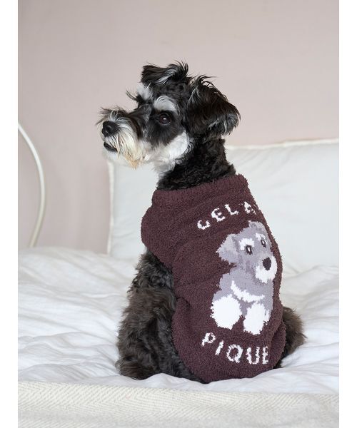 CAT&DOG】ベビモコシュナウザージャガードプルオーバー（ペットウェア