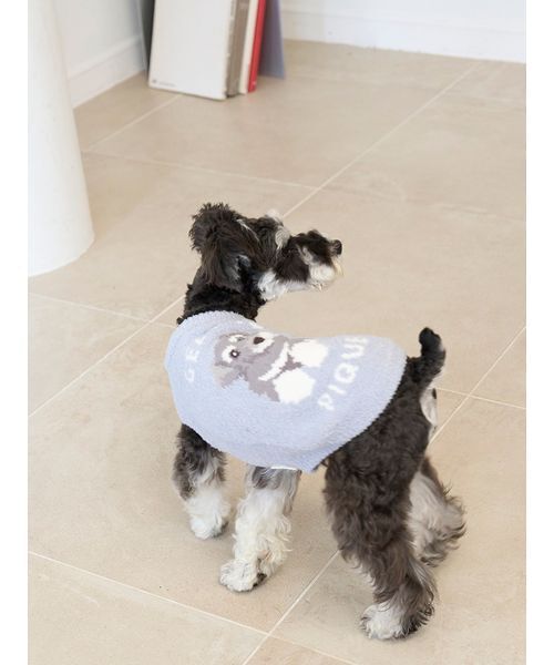 CAT&DOG】ベビモコシュナウザージャガードプルオーバー（ペットウェア
