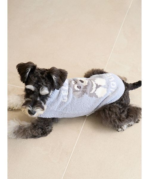 CAT&DOG】ベビモコシュナウザージャガードプルオーバー（ペットウェア