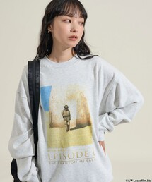 STARWARS/スターウォーズ(Graphic) ヴィンテージライク クルーネックスウェット/フロスト加工/リラックスフィット