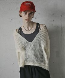 GARAGE OF GOOD CLOTHING | モヘア混襟付きシアープルオーバー(ニット/セーター)