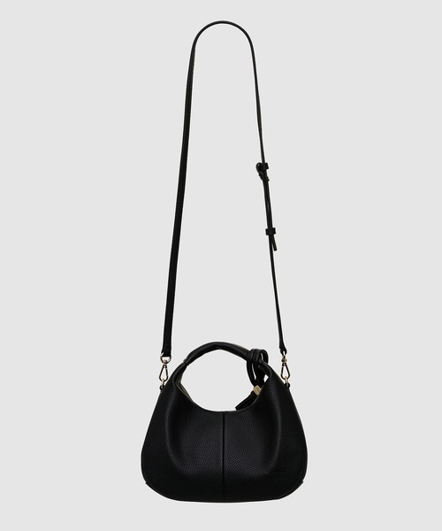 GANNI(ガニー)の「Hobo Mini Grained(ハンドバッグ・レディース・ブラック・ONESIZE)」の2枚目の写真