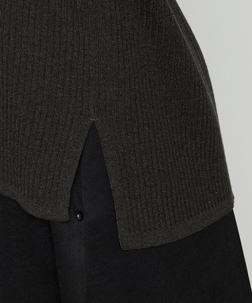 K.T KIYOKO TAKASE（キヨコタカセ）の「シルクコットン ベーシックニットプルオーバー（ニット/セーター・レディース・レッド/チャコール/ブルー・9号/11号）」の13枚目の写真