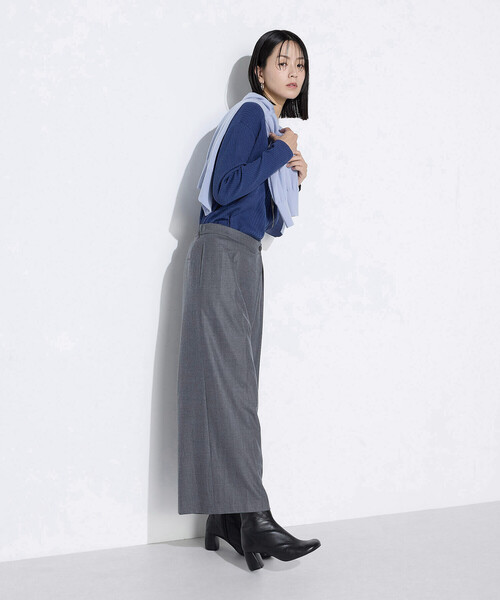 K.T KIYOKO TAKASE（キヨコタカセ）の「シルクコットン ベーシックニットプルオーバー（ニット/セーター・レディース・レッド/チャコール/ブルー・9号/11号）」の22枚目の写真