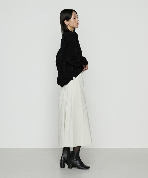 Gabardine K.T(ギャバジンケーティー)の「ストレッチモール マシュマロニットショートカーディガン(カーディガン/ボレロ・レディース・グレー/グレイッシュベージュ・9号)」の7枚目の写真