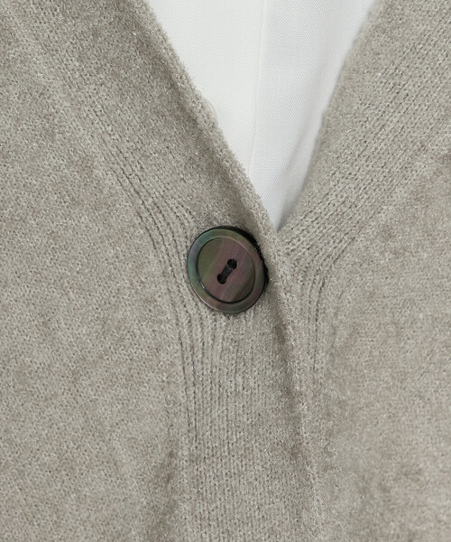 Gabardine K.T(ギャバジンケーティー)の「ストレッチモール マシュマロニットショートカーディガン(カーディガン/ボレロ・レディース・グレー/グレイッシュベージュ・9号)」の15枚目の写真