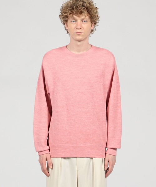 TOMORROWLAND （トゥモローランド）の「TOMORROWLAND Tricot ウールラミー クルーネックプルオーバー（ニット/セーター・メンズ・ブラウン/グレー/ピンク/ネイビー・M/L/S）」の6枚目の写真