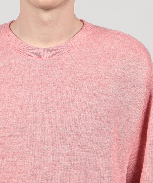 TOMORROWLAND （トゥモローランド）の「TOMORROWLAND Tricot ウールラミー クルーネックプルオーバー（ニット/セーター・メンズ・ブラウン/グレー/ピンク/ネイビー・M/L/S）」の9枚目の写真