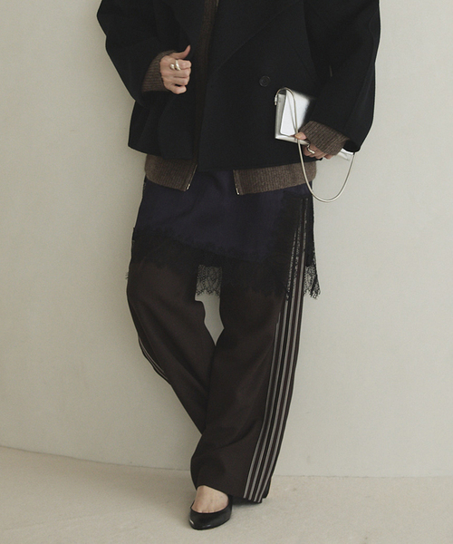 平和屋着物○八寸名古屋帯 紬地 横段文 赤丹色 正絹 逸品 DAAZ4369cm