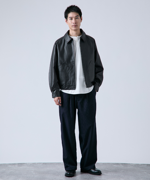 ⭐︎新品未使用タグ付　DRESSTERIOR ペーパリネンショートブルゾン　黒 DRESSTERIOR ペーパーリネンショートブルゾン ブラック 23SS ◇クルー