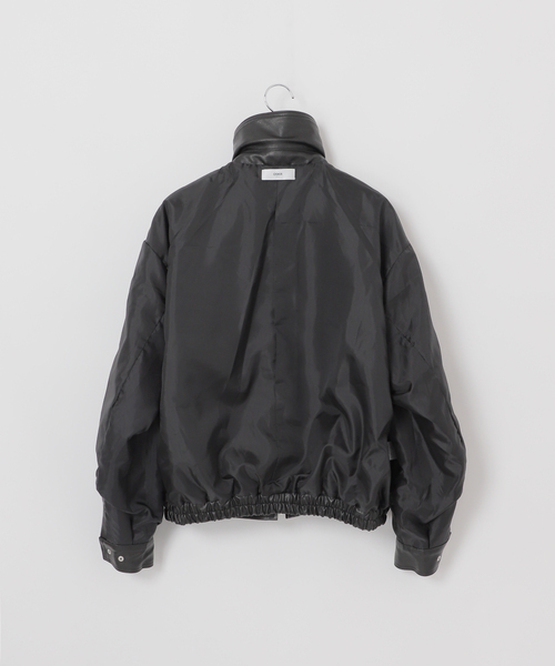 OSKR別注 シンセティックレザーショートブルゾン（ライダース