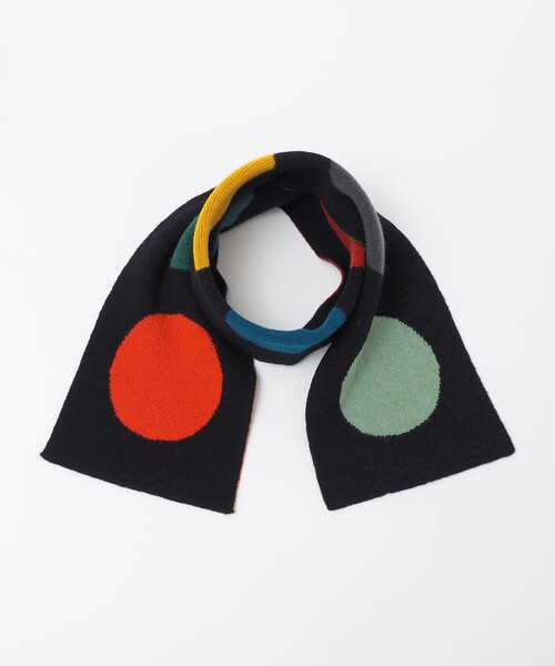 JO GORDON 幾何学模様 スカーフ セール】JO GORDON: Small Multicolour spot scarf（ストール/ショール