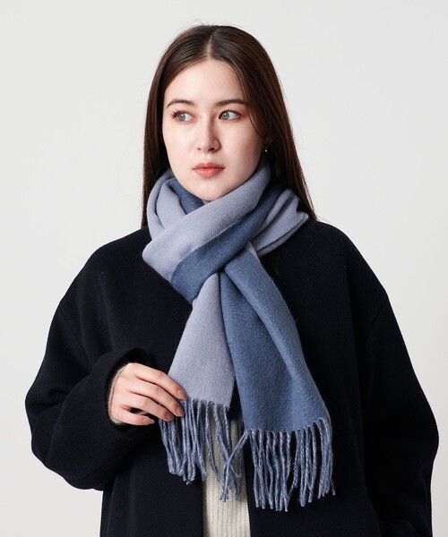 セール】【別注】＜Eds Cashmere＞カシミヤ リバーシブル マフラー