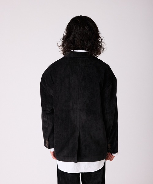 ベロア生地 ダブルテーラードジャケット（テーラードジャケット）｜ALL