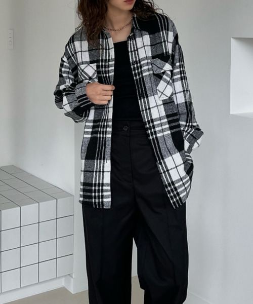 セール】【Good Riddance】オーバーサイズ チェック シャツ ジャケット