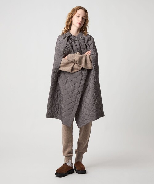 6（ロク）の「＜6(ROKU)＞キルティング スカート（スカート・レディース・ダークグレー/ライトブルー・36/38）」の3枚目の写真