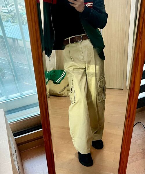 AGOD（エージーオーディー）の「ワイドビッグポケットコットンカーゴバンディングパンツ[ベージュ]（その他パンツ・メンズ・その他・LARGE/X-LARGE/SMALL/MEDIUM）」の13枚目の写真