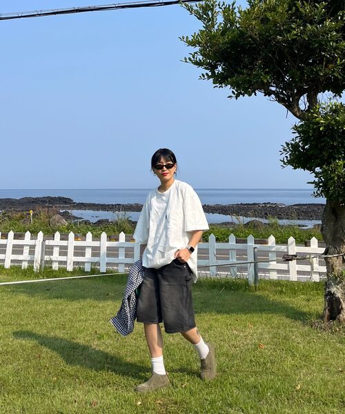 AGOD（エージーオーディー）の「カーペンター デニム バミューダショーツ [ダストブラック]（その他パンツ・レディース・その他・SMALL/MEDIUM/LARGE/X-LARGE）」の16枚目の写真