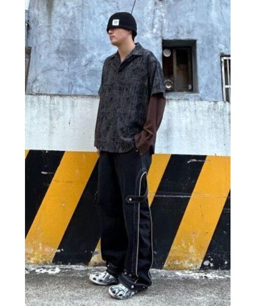 RSSC(アールエスエスシー)の「DYED CHECK LAYERED SHIRT - KHAKI(シャツ/ブラウス・レディース・その他・2)」の2枚目の写真