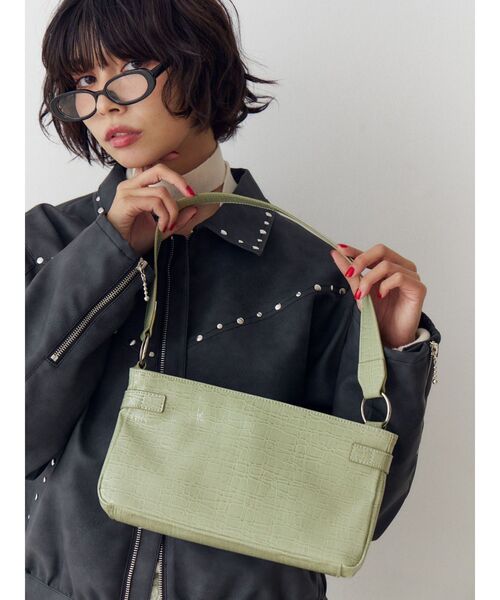 jouetie（ジュエティ）の「ベルトカラーハンドバッグ（ハンドバッグ・レディース・グリーン/ブラック・FREE）」の8枚目の写真