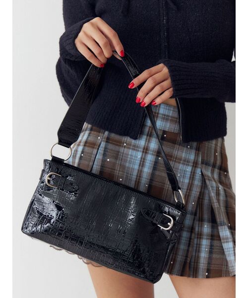 jouetie（ジュエティ）の「ベルトカラーハンドバッグ（ハンドバッグ・レディース・グリーン/ブラック・FREE）」の2枚目の写真