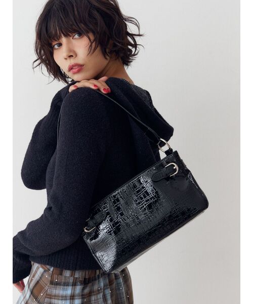 jouetie（ジュエティ）の「ベルトカラーハンドバッグ（ハンドバッグ・レディース・グリーン/ブラック・FREE）」の7枚目の写真