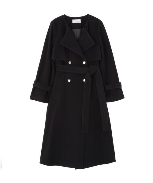 セール】◇ノーカラードレストレンチコート（ノーカラーコート）｜JILL