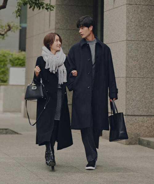 ◇ノーカラードレストレンチコート（トレンチコート）｜JILL by JILL