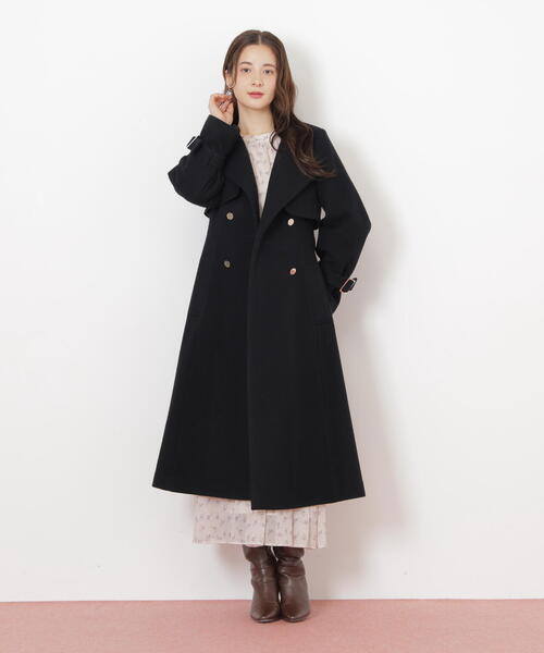 ◇ノーカラードレストレンチコート（トレンチコート）｜JILL by JILL