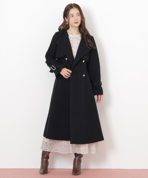 ◇ノーカラードレストレンチコート（トレンチコート）｜JILL by JILL