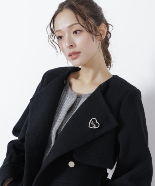 セール】◇ノーカラードレストレンチコート（ノーカラーコート）｜JILL