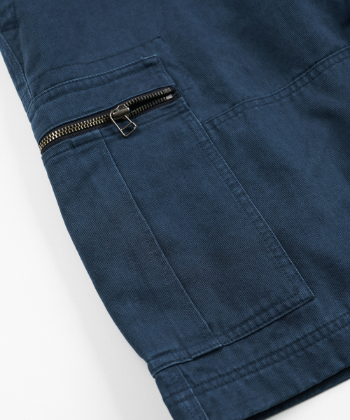 FRIZMWORKS(フリズムワークス)の「WASHED COTTON ZIP CARGO SHORTS _ NAVY(その他パンツ・メンズ・その他・LARGE/X-LARGE/SMALL/MEDIUM)」の7枚目の写真