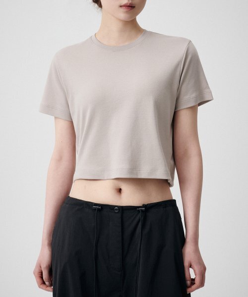 MUSINSA STANDARD WOMAN（ムシンサスタンダードウーマン）の「ウィメンズクルーネッククロップTシャツ[マッシュルーム]（Tシャツ/カットソー・レディース・その他・SMALL/MEDIUM/LARGE/X-LARGE/X-SMALL）」の5枚目の写真