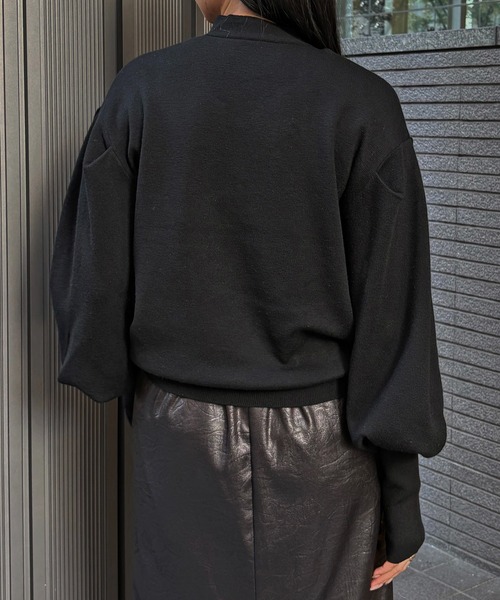 &g'aime(アンジェム)の「【&g'aime 】 チョーカー付きニット Choker Neck Knit(ニット/セーター・レディース・ブラウン/ブラック/ライトグレー・FREE)」の7枚目の写真