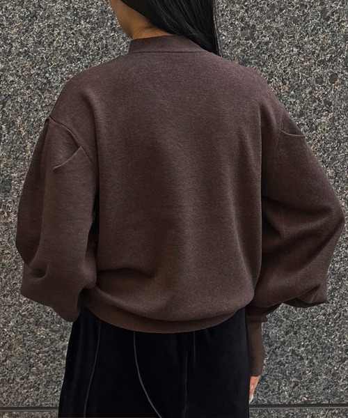 &g'aime(アンジェム)の「【&g'aime 】 チョーカー付きニット Choker Neck Knit(ニット/セーター・レディース・ブラウン/ブラック/ライトグレー・FREE)」の21枚目の写真