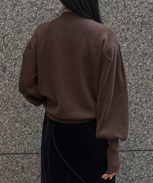 &g'aime(アンジェム)の「【&g'aime 】 チョーカー付きニット Choker Neck Knit(ニット/セーター・レディース・ブラウン/ブラック/ライトグレー・FREE)」の22枚目の写真