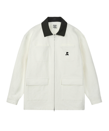 COTTON WORK JACKET - WHITE
