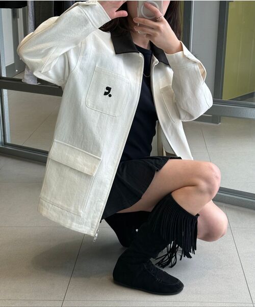 Rest&Recreation(レストアンドレクリエーション)の「COTTON WORK JACKET - WHITE(その他アウター・レディース・その他・SMALL/LARGE)」の6枚目の写真