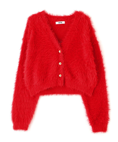 FREE'S MART（フリーズマート）の「◆【はかな企画】金ボタンロングシャギーニットカーデ〈ＭＦＭ〉（ニット/セーター・レディース・ホワイト/ブラウン/レッド/ネイビー・FREE）」の13枚目の写真